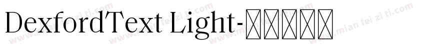 DexfordText Light字体转换